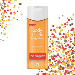 Neutrogena Body Clear Acne Body Wash, 2% Salicylic Acid Acne Medication, Oil-Free & Glycerin for Breakouts on Back, Chest & Shoulders, Non-Comedogenic, Gentle on Skin, Unscented, 8.5 Fl Oz, 3 Packâ€