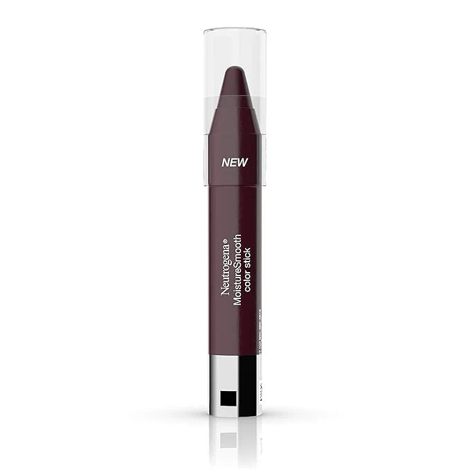Neutrogena Moisturesmooth Color Lip Stick, 180 Deep Plum, .011 Oz. (Pack of 1)